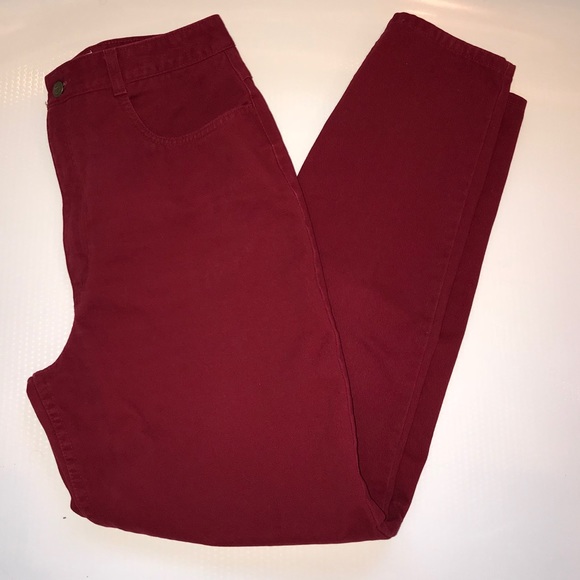 Talbots Deep True Red Jeans - Picture 3 of 5